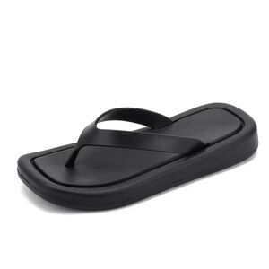 Black Flip Flop Sandals